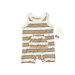 NWT Tea Collection Striped Romper Size 0-3 Months